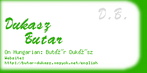 dukasz butar business card